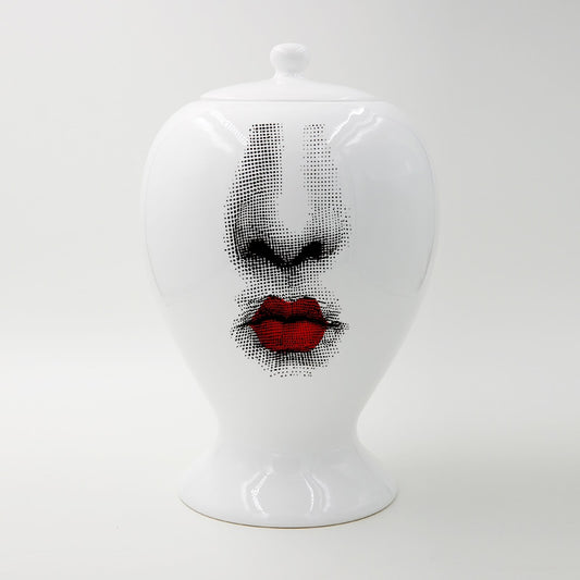 In Your Face Ceramic Vase