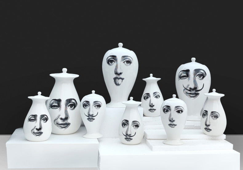 Modern Face Flower Vases.