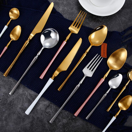 Elegant Four-Piece Cutlery Set.