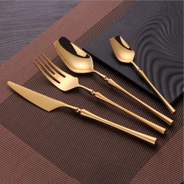 Elegant Four-Piece Cutlery Set.