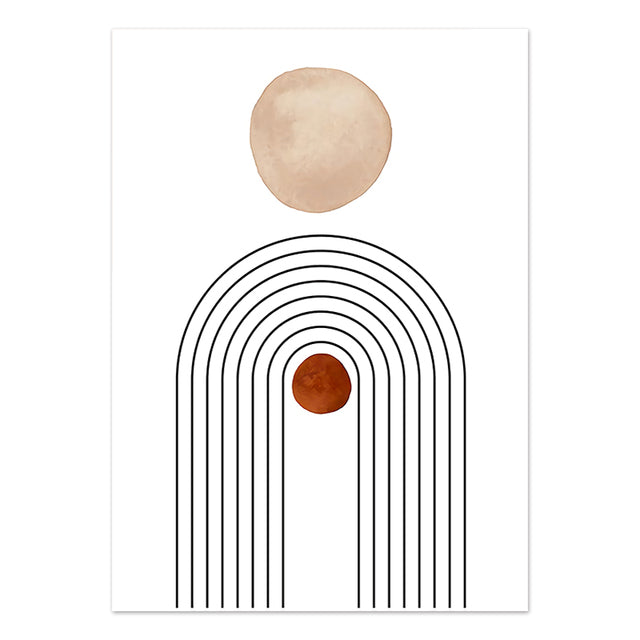 Abstract Thinkers Canvas Print Unframed.