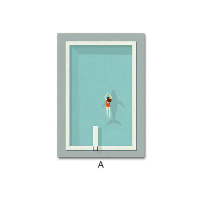 Happy Summer Canvas Print. Unframed.