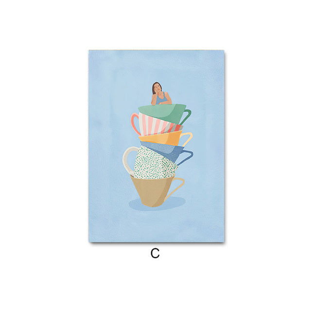 Happy Summer Canvas Print. Unframed.