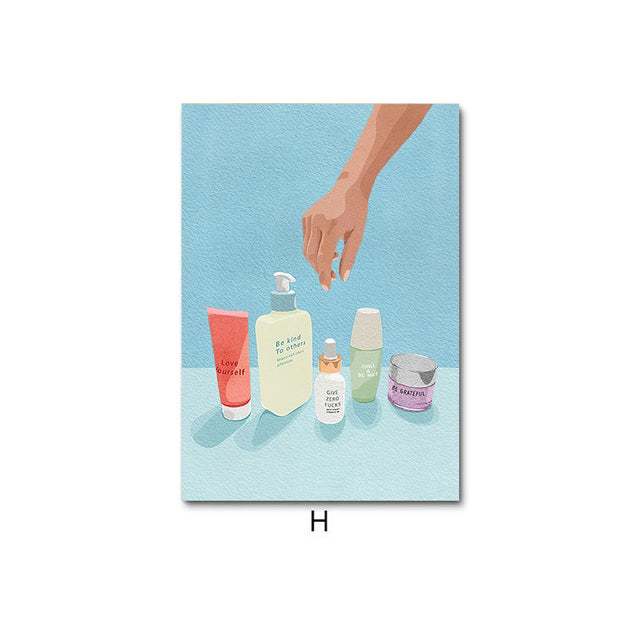Happy Summer Canvas Print. Unframed.