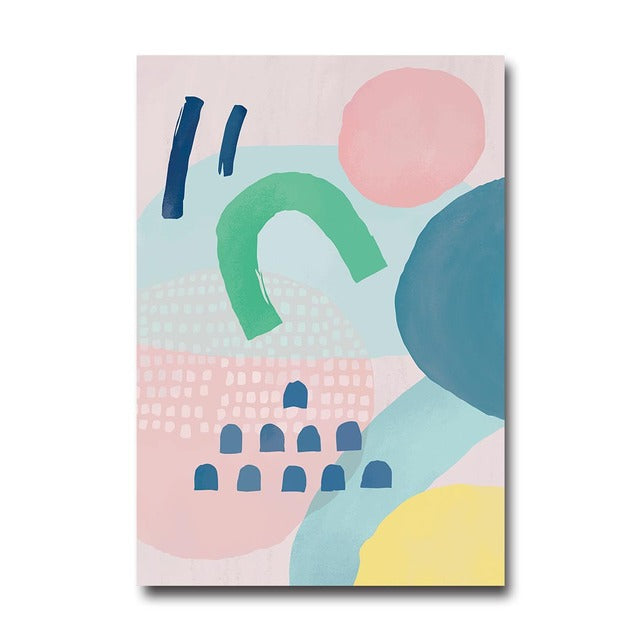 Pastel Balance Art Canvas Art