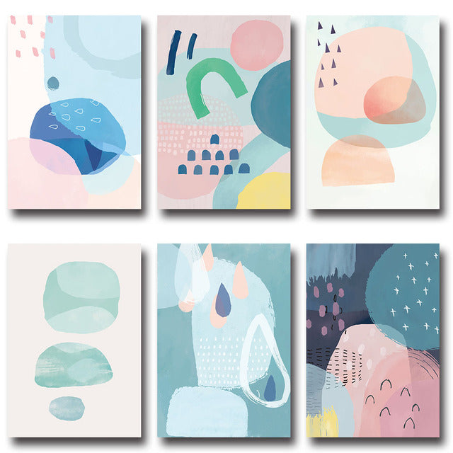 Pastel Balance Art Canvas Art