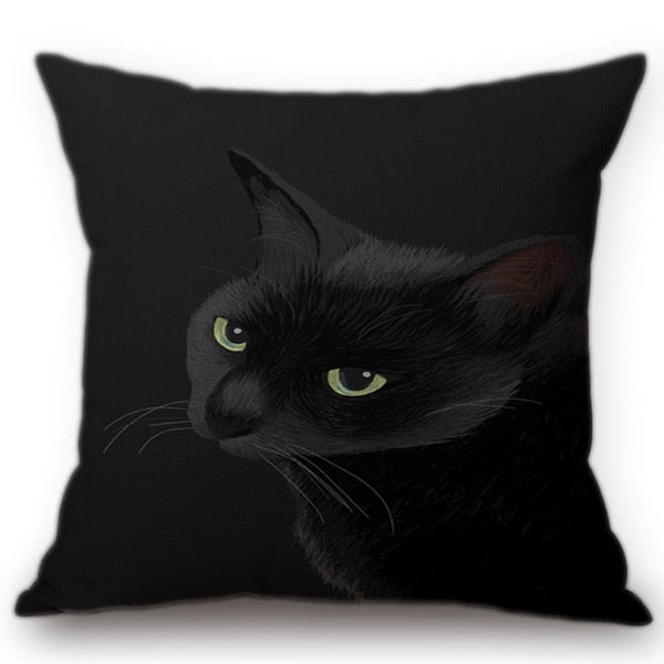 Peek-A-Boo Cat Cushion Cover