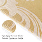 Cream and Gold Jacquard Cushion Covers