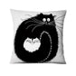 Black and White Cats Cushion Covers.