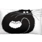 Black and White Cats Cushion Covers.