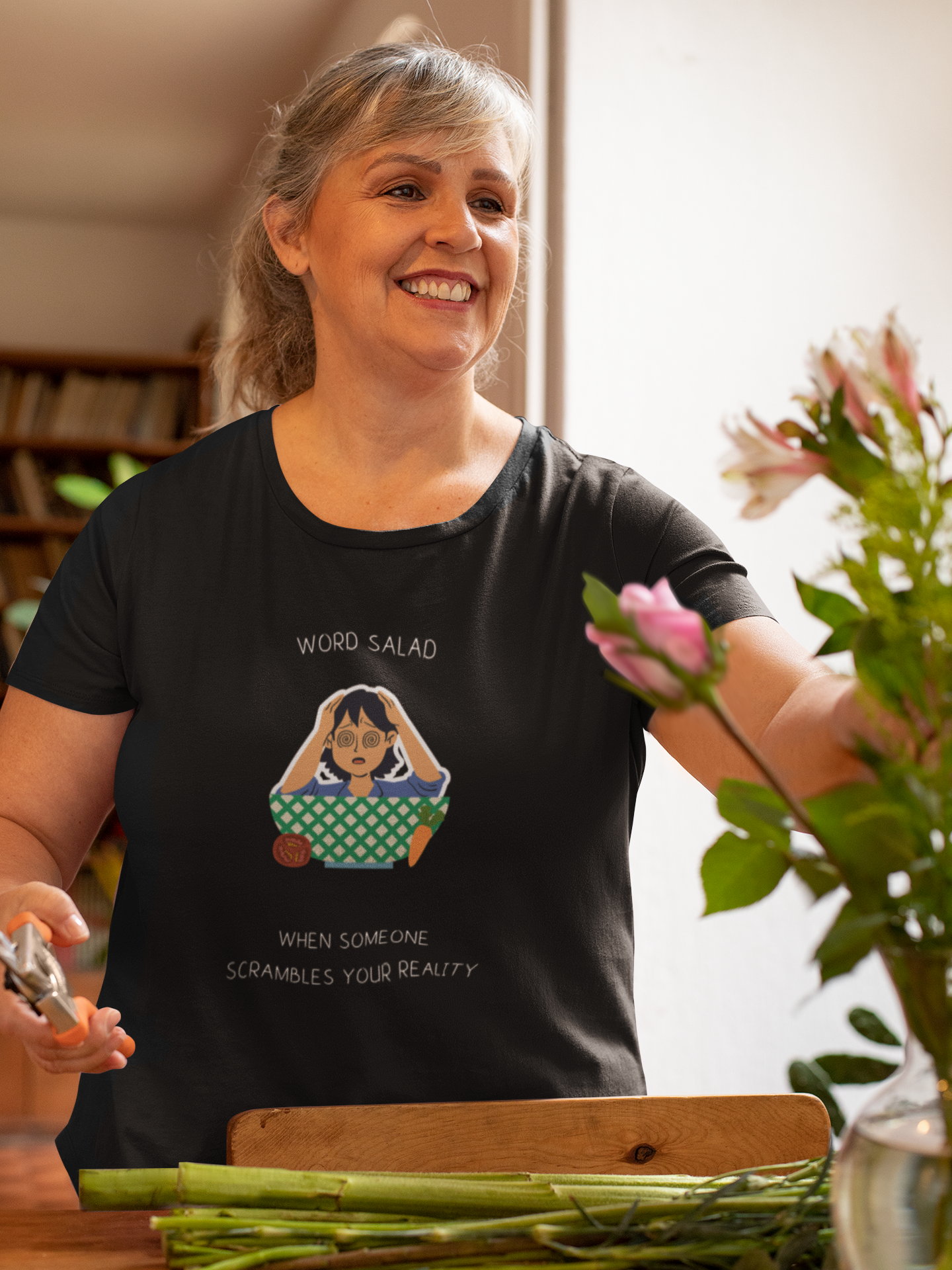 Word Salad. Cavendish Designs. Women's Soft Style T-Shirt.